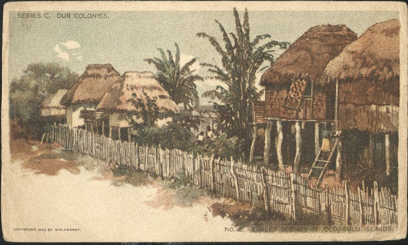 Series C. Our Colonies. / No. 3. Street Scenes in Jolo, Sulu Islands.
