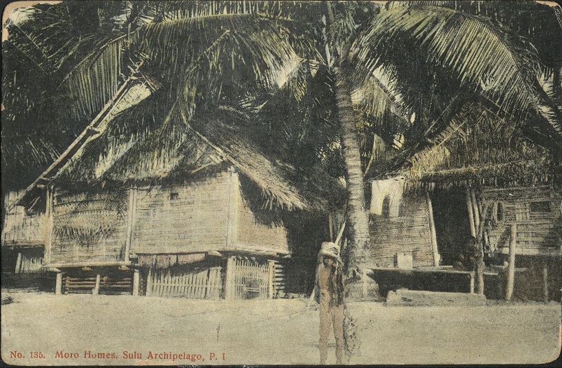 No. 135. Moro Homes. Sulu Archipelago, P. I.