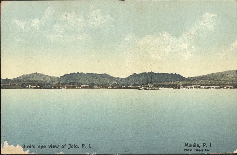 Bird�s eye view of Jolo, P. I.