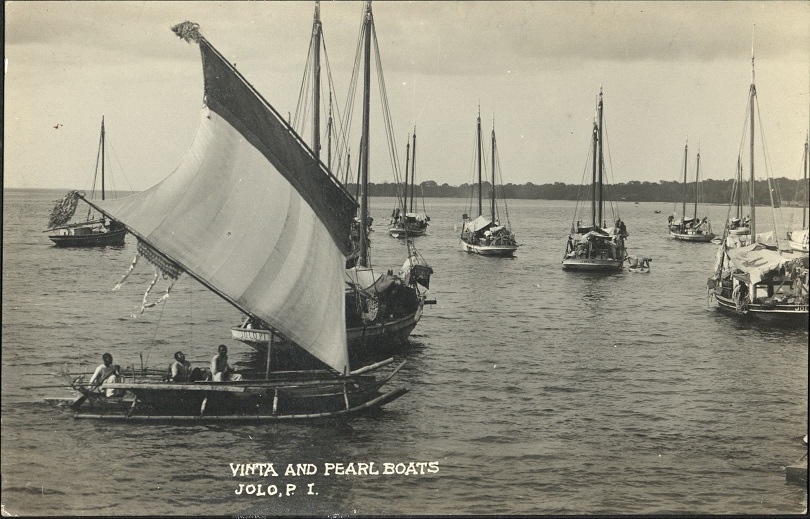 Vinta and Pearl Boats. Jolo, P. I.