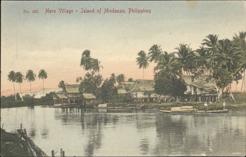 No. 107. Moro Village ï¿½ Island of Mindanao, Philippines.