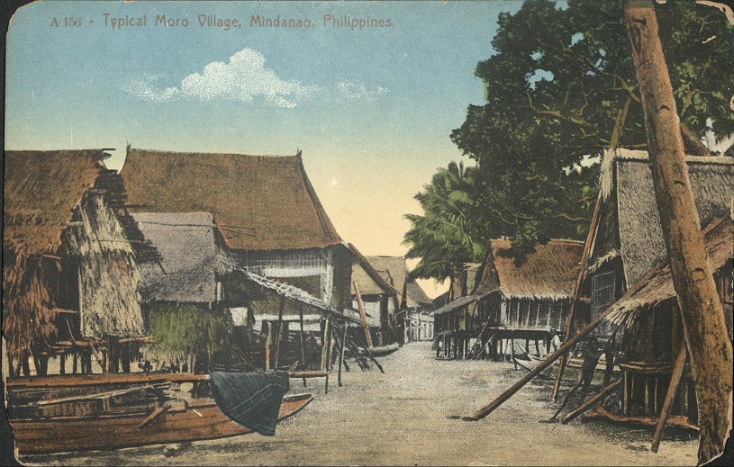 A 156 ï¿½ Typical Moro village, Mindanao, Philippines.