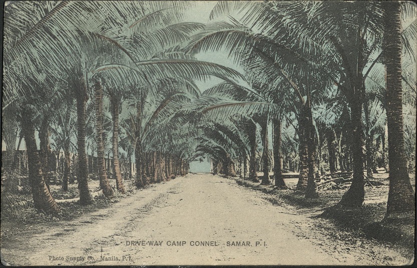 Drive-way Camp Connel [Connell]. Samar, P. I.