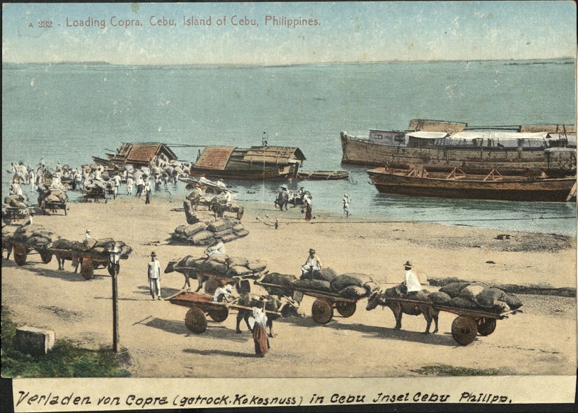 A 232 � Loading Copra, Cebu, Island of Cebu, Philippines.
