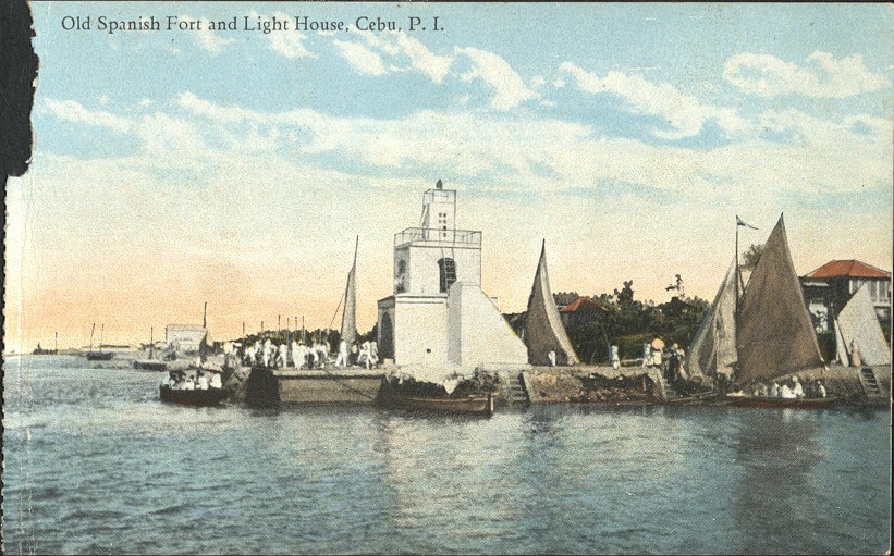 Old Spanish Fort and Light House, Cebu, P. I.