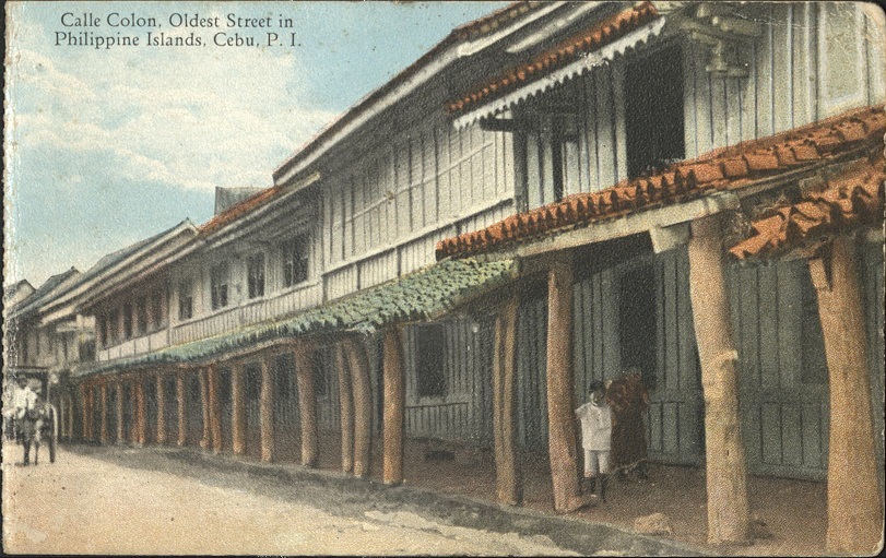 Calle Colon, Oldest Street in Philippine Islands, Cebu, P. I.