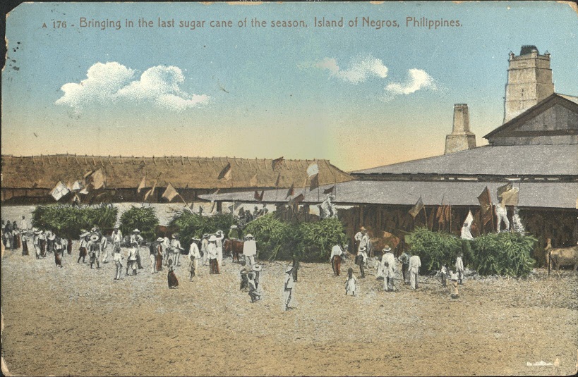 A 176 ï¿½ Bringing in the last sugar cane of the season, Island of Negros, Philippines.
