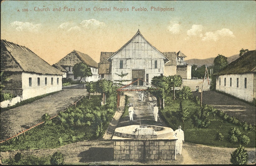 A 106 ï¿½ Church and Plaza of an Oriental Negros Pueblo, Philippines.