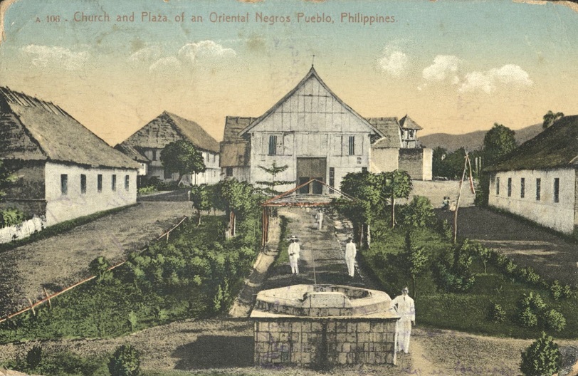 A 106 ï¿½ Church and Plaza of an Oriental Negros Pueblo, Philippines.