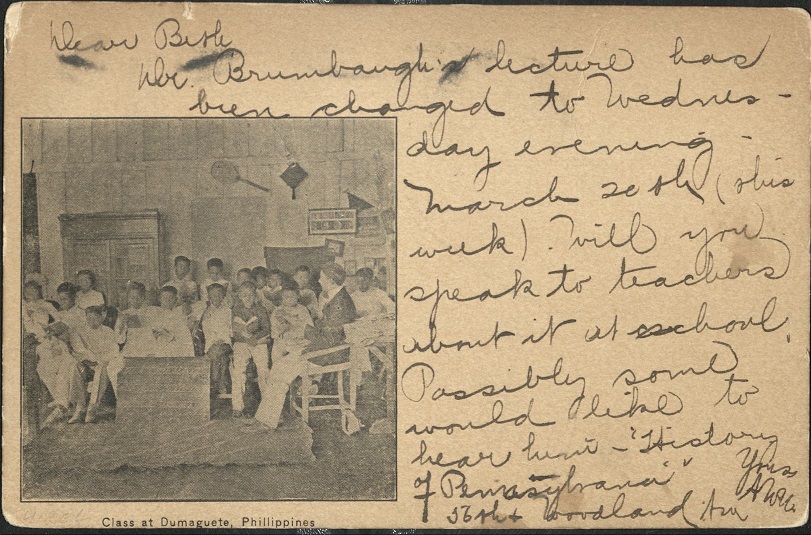 Class at Dumaguete, Philippines.