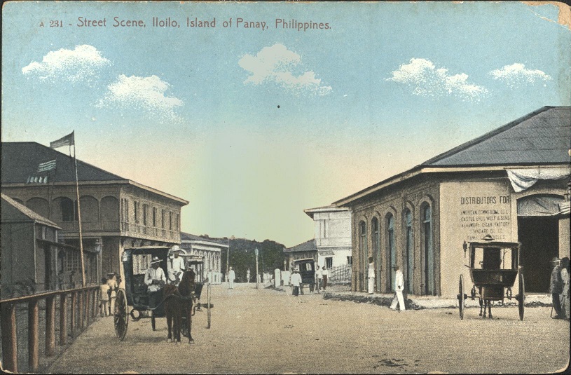 A 231 ï¿½ Street Scene, Iloilo, Island of Panay, Philippines.