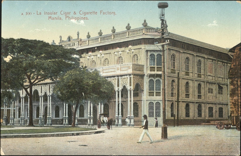 La Insular Cigar & Cigarette Factory, Manila, Philippines.
