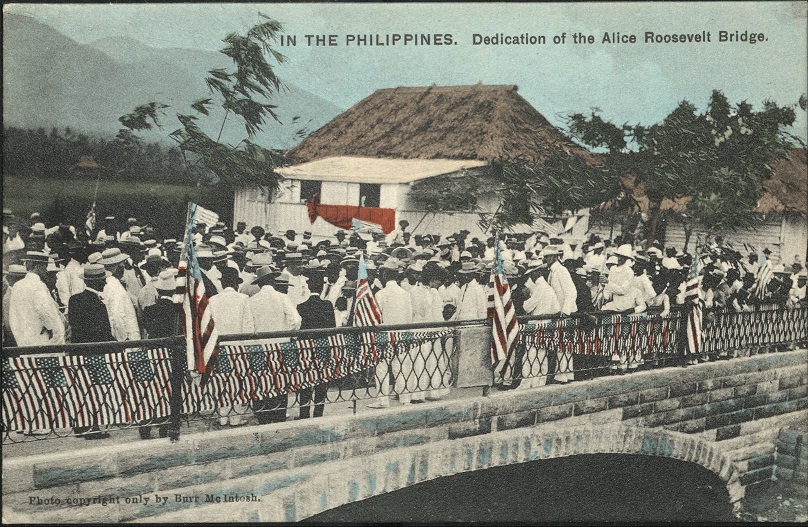 IN THE PHILIPPINES. Dedication of the Alice Roosevelt Bridge.
