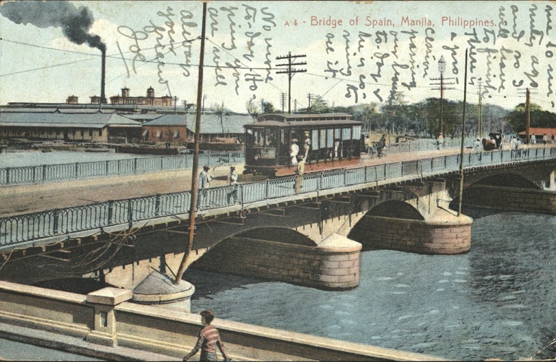 A 4 ï¿½ Bridge of Spain, Manila, Philippines.