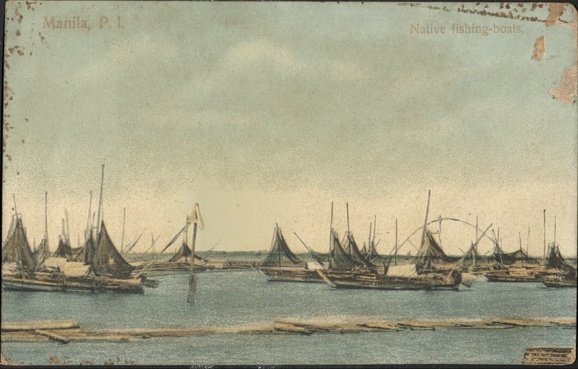 Manila, P. I. / Native fishing boats.