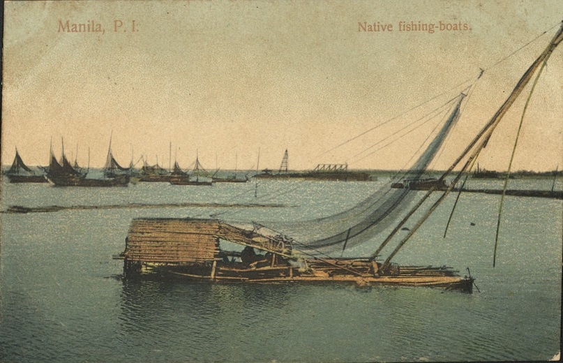 Manila, P. I. / Native fishing boats.