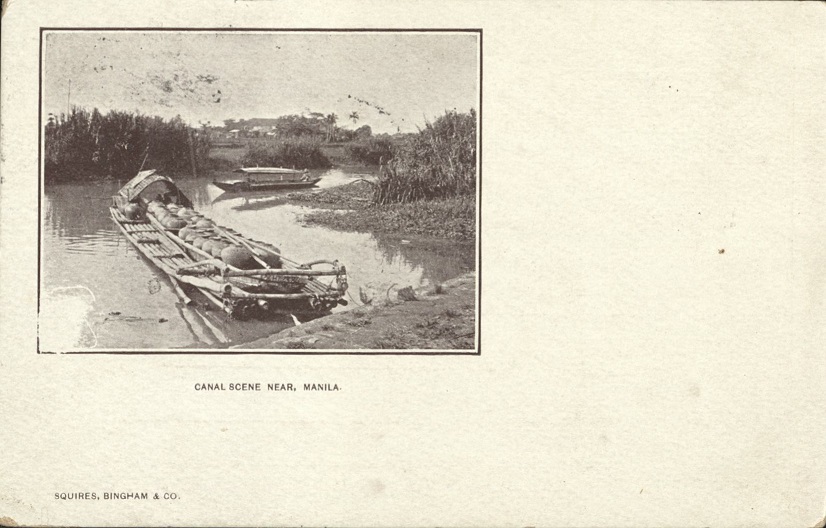 Canal scene near, Manila.