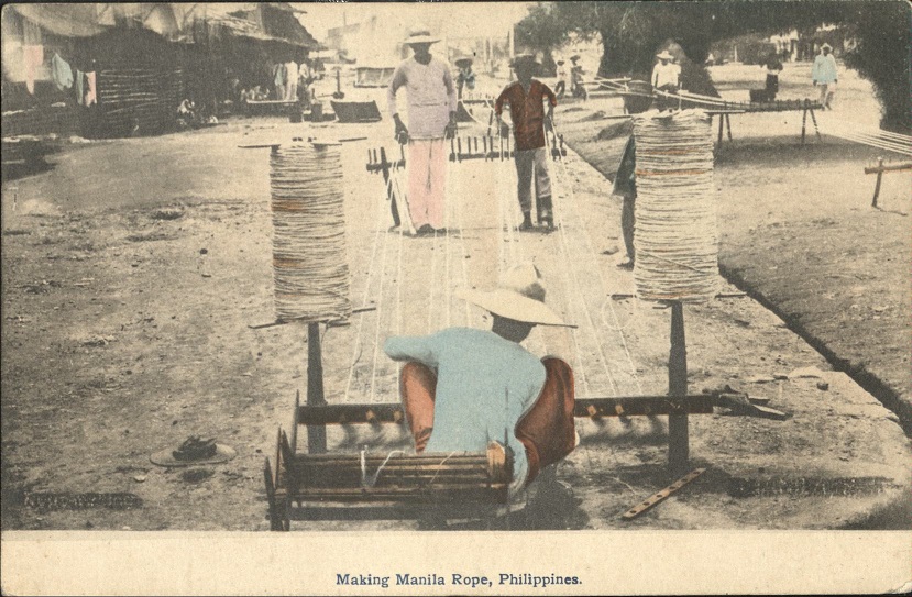 Making Manila Rope, Philippines.
