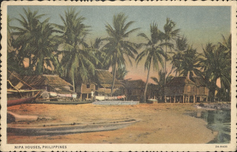 Nipa houses, Philippines.