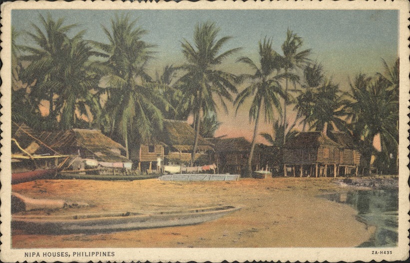 Nipa houses, Philippines.