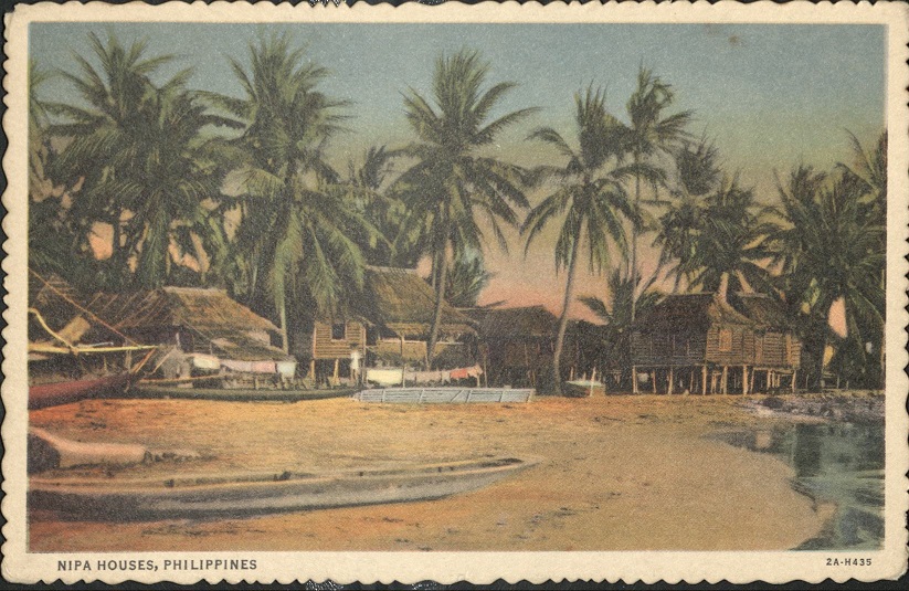 Nipa houses, Philippines.