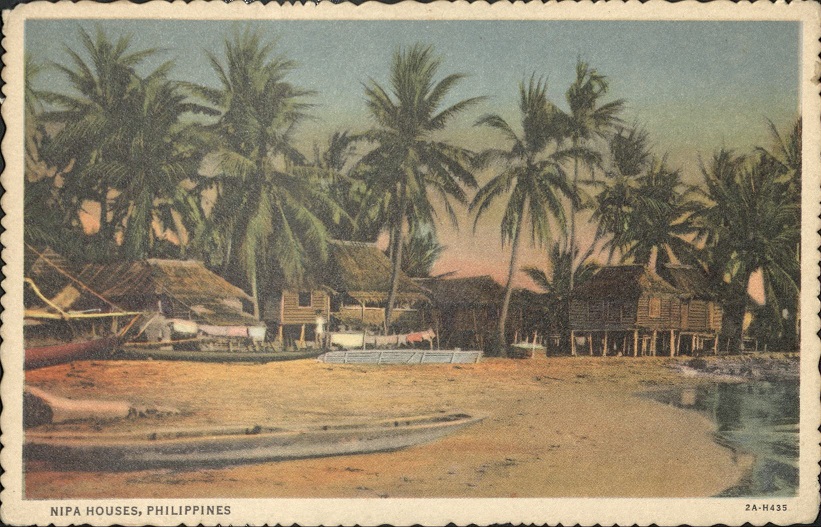 Nipa houses, Philippines.