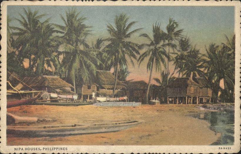 Nipa houses, Philippines.