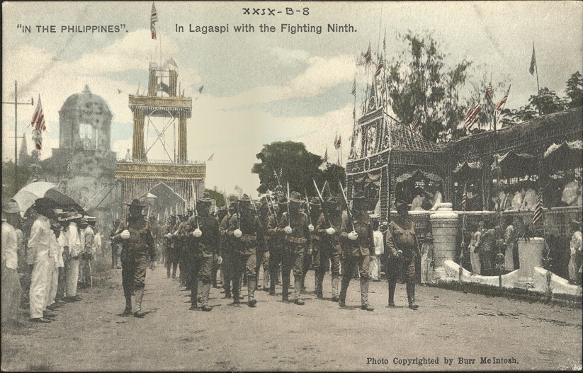 ï¿½IN THE PHILIPPINESï¿½. In Lagaspi [Legaspi] with the Fighting Ninth.