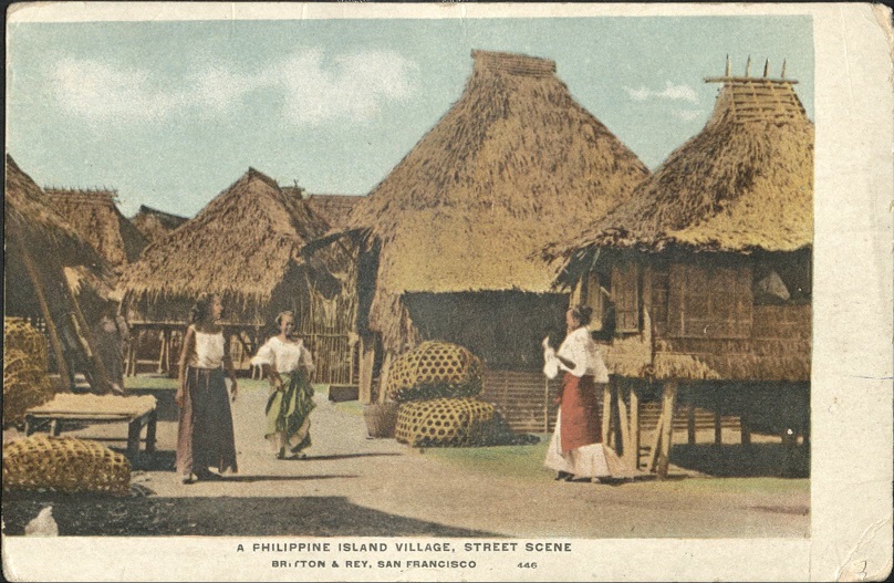 A Philippine Island Village, Street Scene.