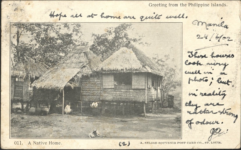 Greeting from the Philippine Islands. 011. A Native Home.