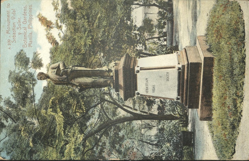 A 109 � Monument to Sebastian Vidal y Soler, Botanical Gardens, Manila, Philippines.