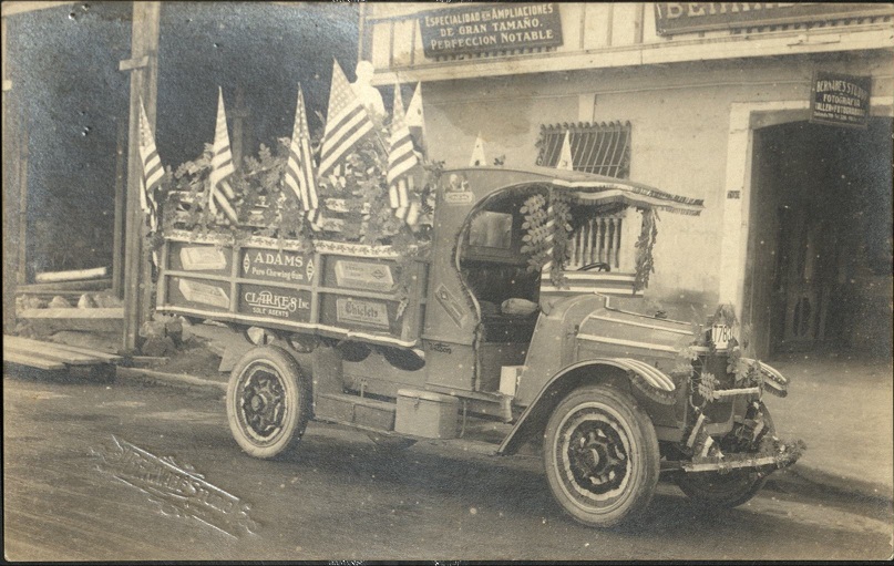 [Untitled ï¿½ Truck with flags].