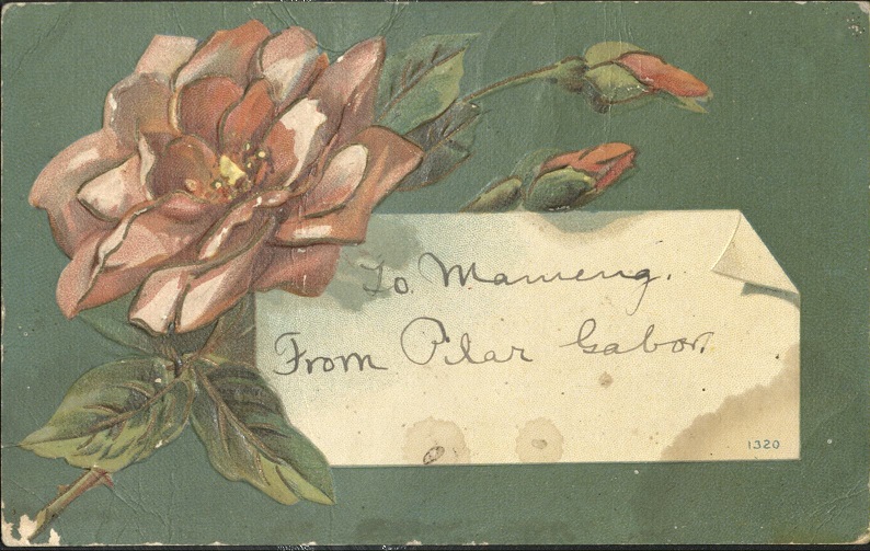 [Unititled ï¿½ Rose with gift tag].