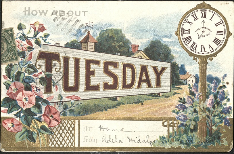 How about Tuesday.