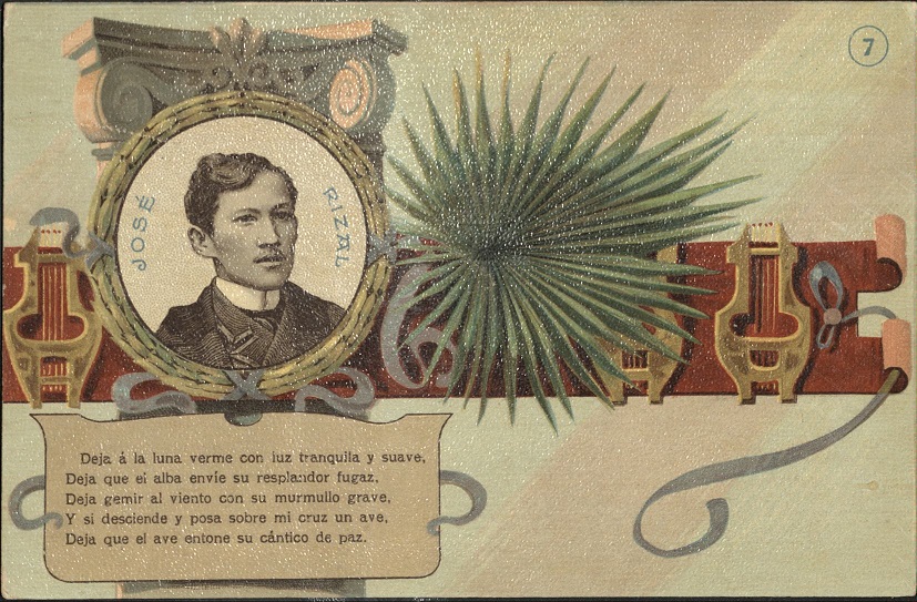 Josï¿½ Rizal ï¿½Mi ï¿½ltimo Adiï¿½sï¿½ 7th stanza. Deja ï¿½ la luna verme con luz tranquila y suaveï¿½ [Let the moon with soft, gentle light me descryï¿½]