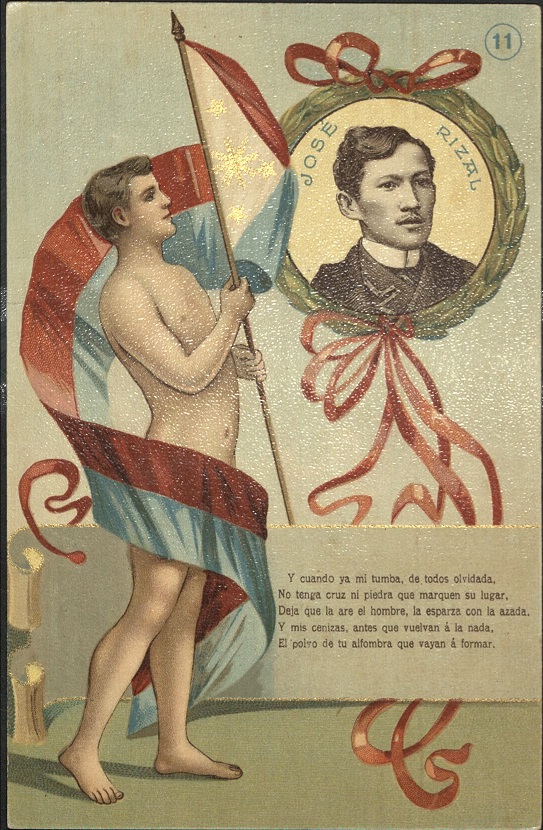Josï¿½ Rizal ï¿½Mi ï¿½ltimo Adiï¿½sï¿½ 11th stanza. Y cuando ya mi tumba, de todos olvidadaï¿½ [And when my grave by all is no more rememberedï¿½]