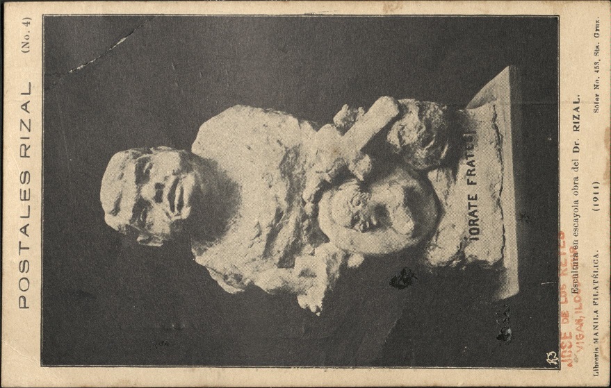 Postales Rizal (No. 4). Escultura en escayola obra del Dr. Rizal. [Plaster sculpture work of Dr. Rizal.]