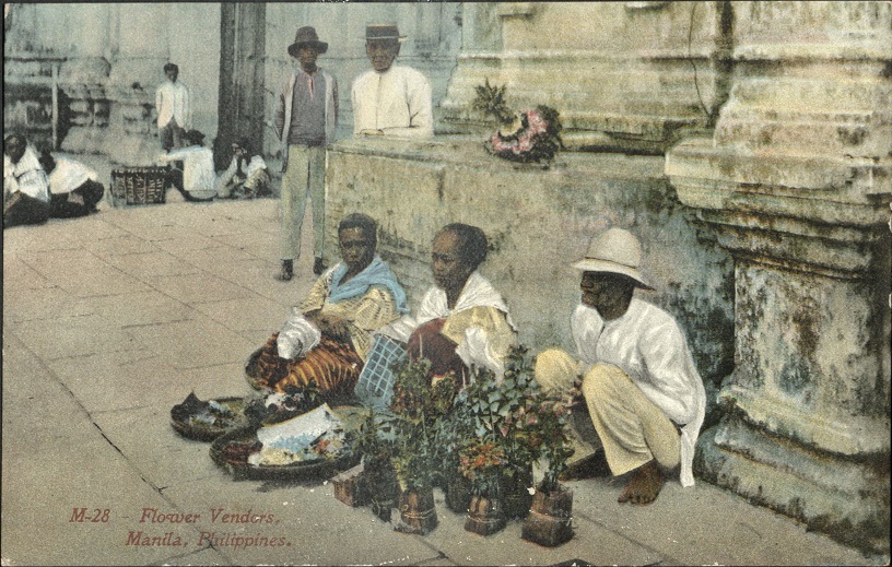 M-28 ï¿½ Flower Vendors, Manila, Philippines.
