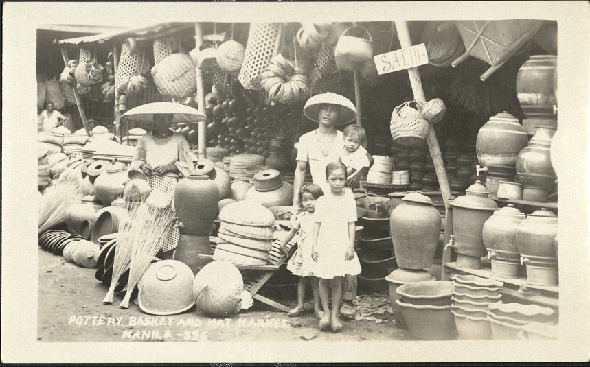 Pottery, basket and mat market, Manila � 596.