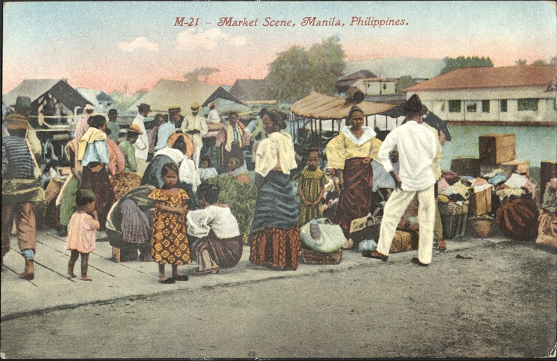 M-21 � Market Scene, Manila, Philippines.