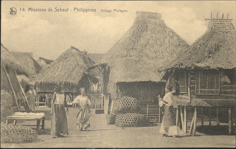 14. Missions de Scheut ï¿½ Philippines. Village Philippin.