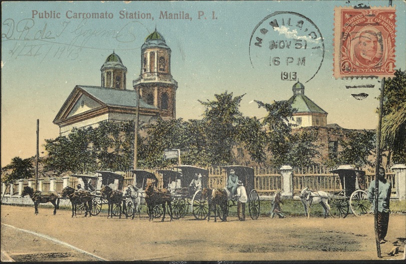 Public Carromato Station, Manila, P. I.