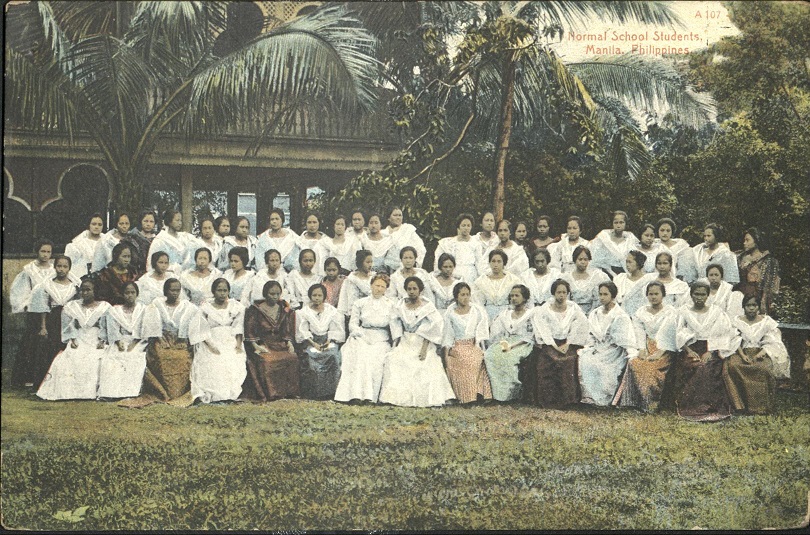 A 107 � Normal School students, Manila, Philippines.