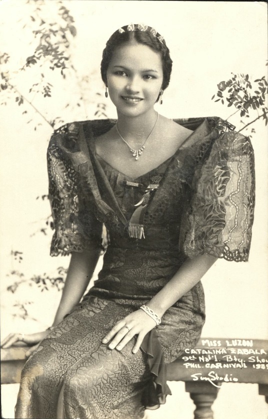 Miss Luzon, Catalina Zabala, 9th Natï¿½l. Bty. [Beauty] Show, Phil. Carnival 1935.