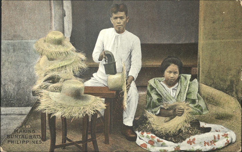 A 85 ï¿½ Making buntal hats, Philippines.