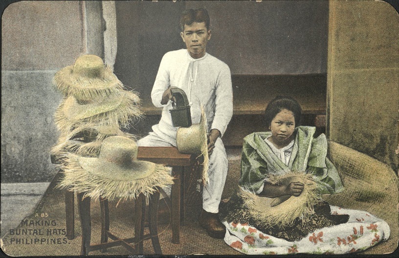 A 85 ï¿½ Making buntal hats, Philippines.