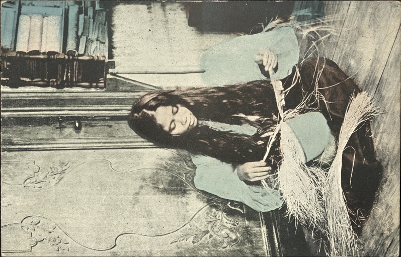 Hat weaving, La Guna [Laguna], Manila, P. I.