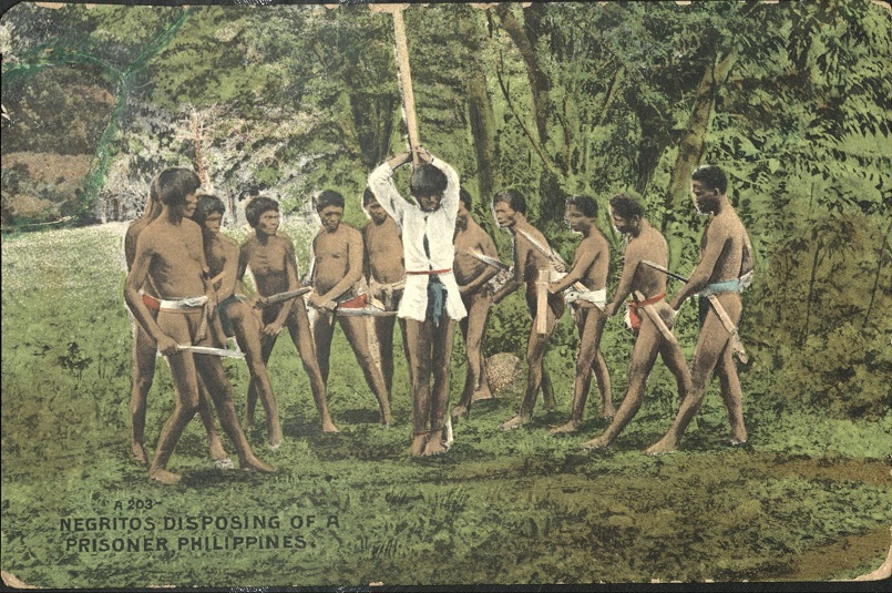 A203 ï¿½ Negritos [Aeta] Disposing of a Prisoner, Philippines.