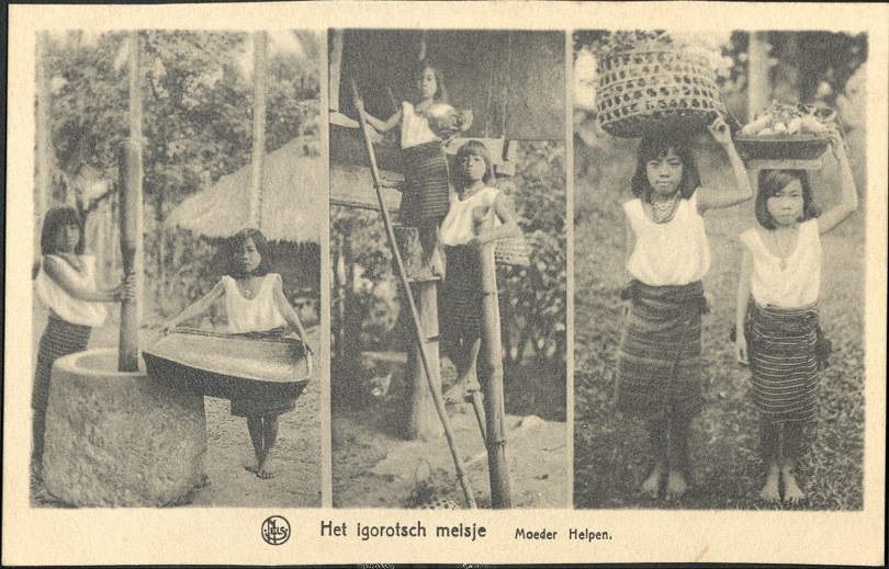 Het igorotsch meisje. Moeder Helpen. [The Igorot girl. Helping mother].