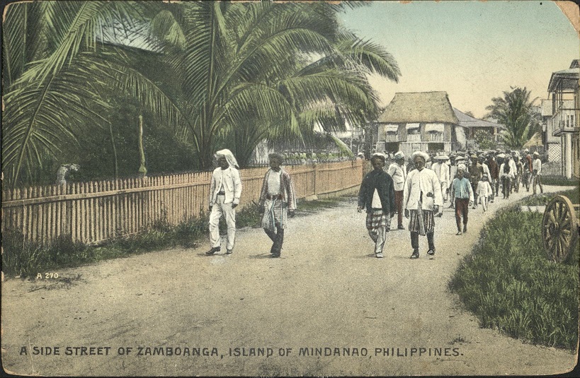 A Side Street of Zamboanga, Island of Mindanao, Philippines.